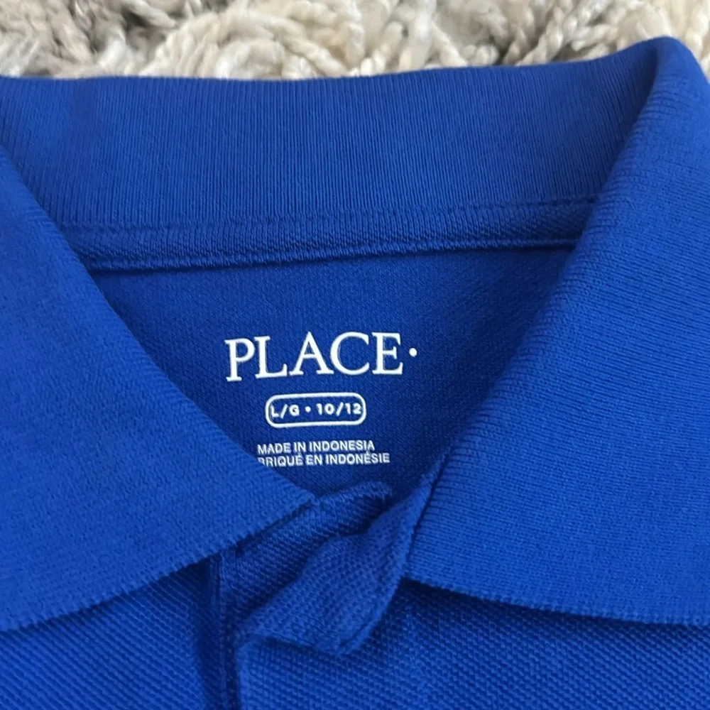 The Children’s Place Polo Blue Long Sleeve Shirt